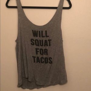 Will Squat For Tacos Tank